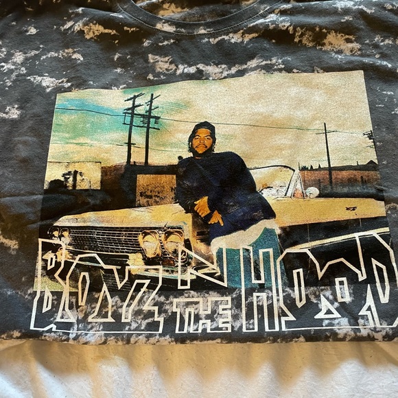 Tie die Ice Cube Boyz In the Hood Black Tie Dye Shirt - Picture 1 of 6
